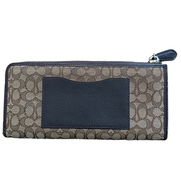 Coach Monogram Large Accordion Zip Wallet - Picture 2 of 7